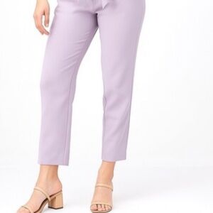 LOFT Lavender Cropped Straight-Leg Pants